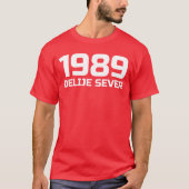 T-shirt Beli Tekst Delije Sever 1989 (Devant)