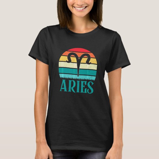 T-shirt Bélier Coucher de soleil Zodiaque (Devant)
