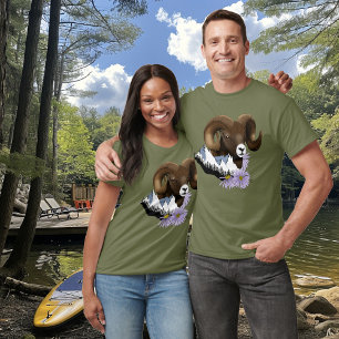 T-shirt Bélier majestueux de gros bélier brun Moutons des