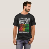 T-shirt Believe Achieve Succeed Black History Month Proud  (Devant entier)