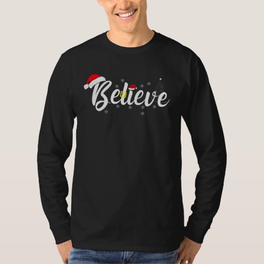T-shirt believe Christmas (Devant)