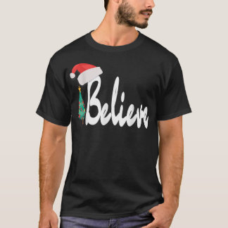 T-shirt Believe in Christmas Magic Family Matching Red Hat