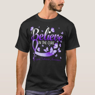 T-shirt Believe In The Cure Cystic Fibrosis Awareness Butt