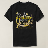 T-shirt Believe In The Cure Ewings Sarcoma Awareness Butte (Design devant)