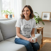 T-shirt Believe Magical Stars - Inspirational Celestial