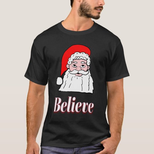 T-shirt Believe Santa (Devant)
