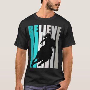 T-shirt Believe Turquoise Cowgirl Southern Girls Western H