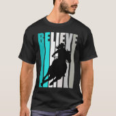 T-shirt Believe Turquoise Cowgirl Southern Girls Western H (Devant)