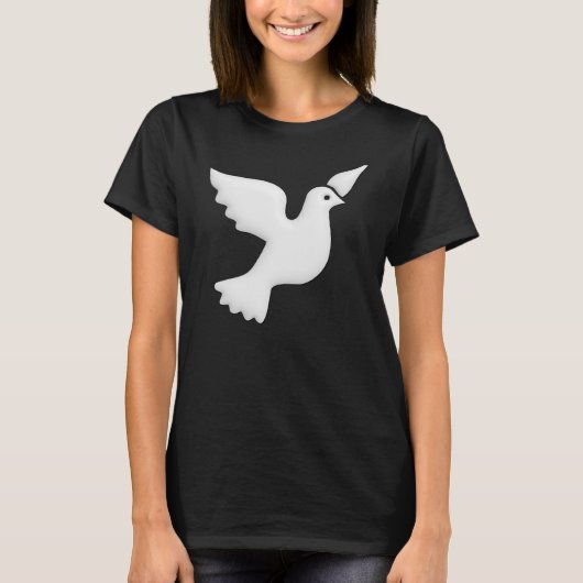 T-shirt Belight de la colombe blanche (Devant)