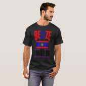 T-shirt Belize Belizean Belize Drapeau Belize Bélize Appel (Devant entier)