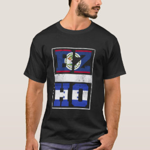 T-shirt Belize et le Honduras Mix Heritage Belizean Hondur