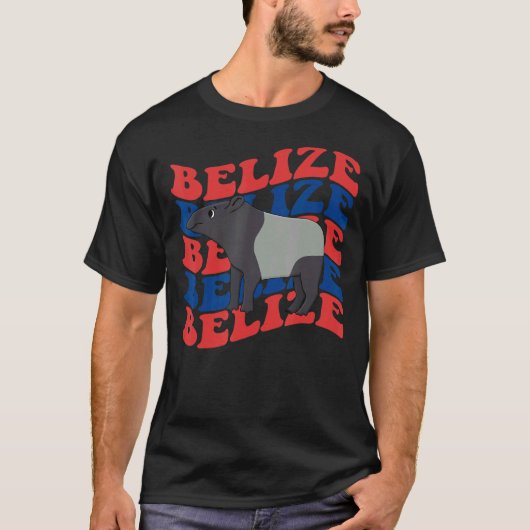 T-shirt Belize Independence Day 21 Sep Tapirus Bairdii (Devant)