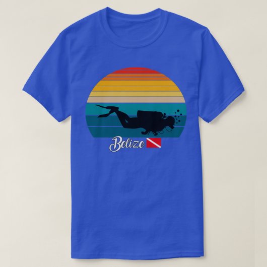 T-shirt Belize plongée sous-marine cadeau (Design devant)