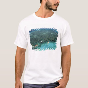 T-shirt Belize, récif barrière, récif Lighthouse, bleu