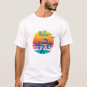 T-shirt Belize, rétro cru d'été (Devant)