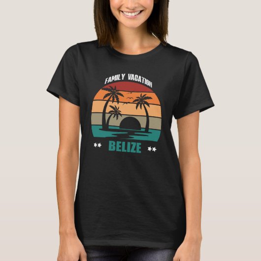 T-shirt Belize Summer Family Couple Matching Holiday (Devant)