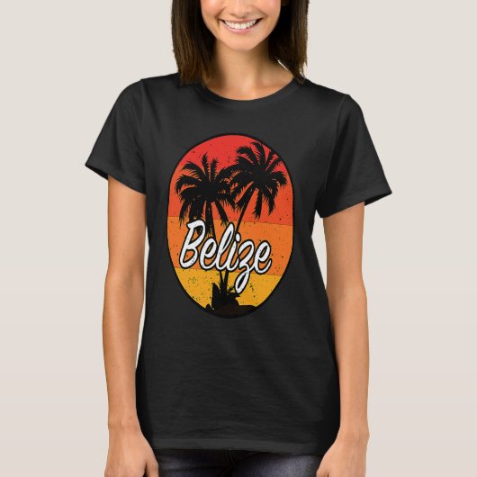 T-shirt Belize Vacation Travel Souvenir (Devant)