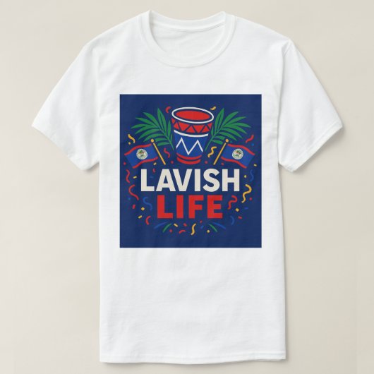T-shirt Belizean Carnival Edition Lavish Shirt (Design devant)