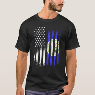 T-shirt Bélizienne Patriot Américain Grosse Pays Etats-Uni