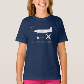 T-shirt Bell X-1 - Plans de plan d'avion ABD