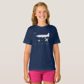 T-shirt Bell X-1 - Plans de plan d'avion ABD (Devant entier)