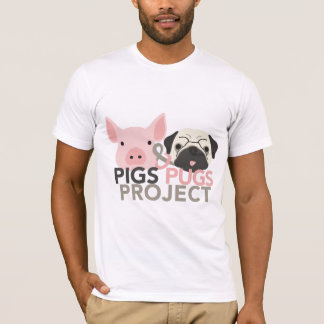 T-shirt Bella Canvas Mens Chiens et Carlins Projet Tee
