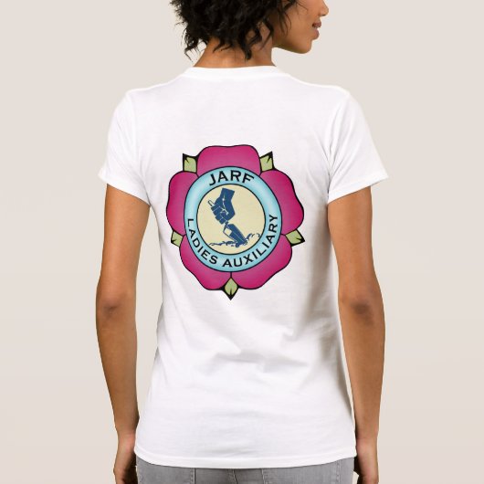 T-shirt Bella+Canvas pour femmes grand front logo JLA HS (Dos)