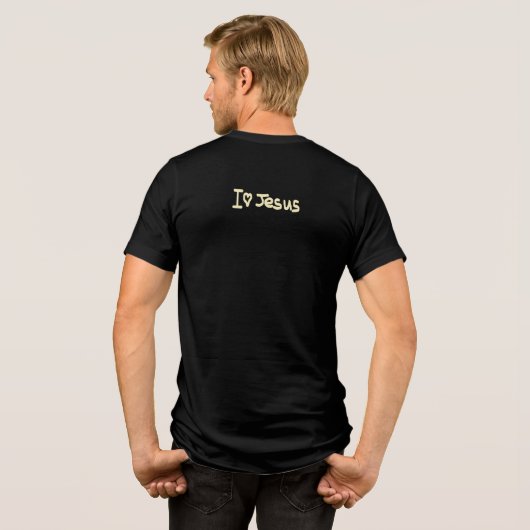 T-Shirt BELLA TRI BLEND MANNEN STIJL ONTWERP (Achterkant volledig)