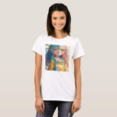 T-shirt Belle Anime Colorée fille (Devant entier)