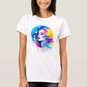 T-shirt Belle aquarelle femme Abstraite