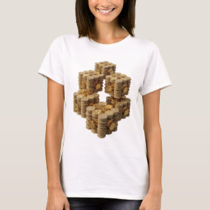 T-shirt Belle ART ABSTRAIT argenté Conception abstraite
