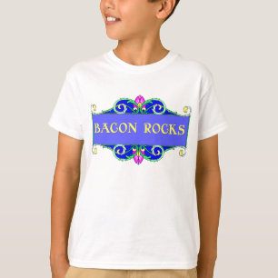 T-shirt Belle Bacon ! Bacon Rocks !