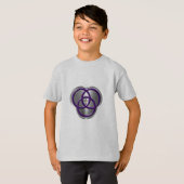 T-shirt Belle bague de la Trinité chrétienne avec croix (Devant entier)