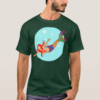 T-shirt Belle baignade colorée MERMAID