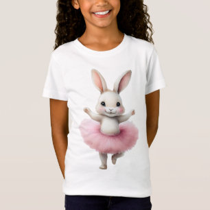 T-Shirt Belle ballerine de lapin blanc danse ballet