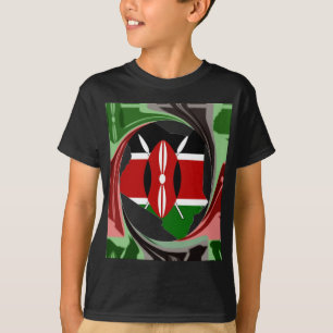 T-shirt Belle belle carte Kenyan Whirlwind Design
