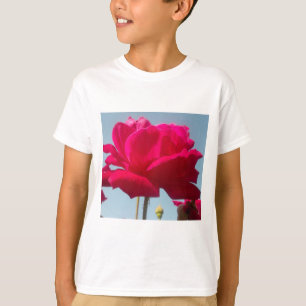 T-shirt Belle belle Rose céleste rouge contre bleu