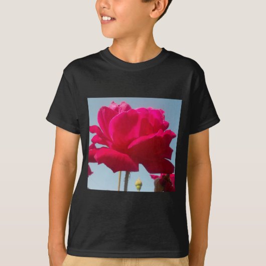 T-shirt Belle belle Rose céleste rouge contre bleu (Devant)