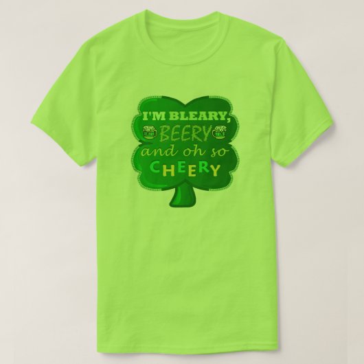 T-shirt Belle bière de la Saint Patrick (Design devant)