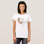 T-shirt Belle botanique rose et jaune floral (Devant entier)