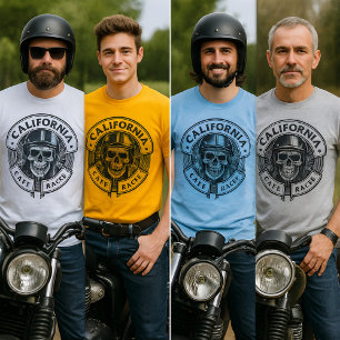 T-shirt Belle California Cafe Racer Pour Les Amateurs De C