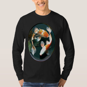 T-shirt belle carpe koï en peinture à l'eau carpe koï lent