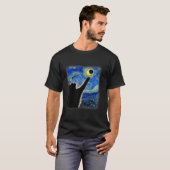 T-shirt Belle chatte Starry Night Funny chatte Solaire Ecl (Devant entier)