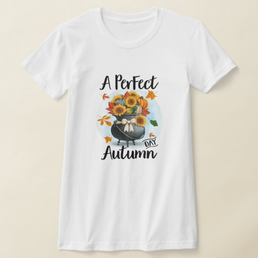 T-shirt Belle collection d'automne moderne Thanksgiving (Poser)