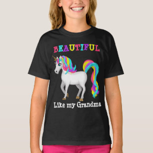 T-shirt Belle Comme Ma Grand-Mère Magique Unicorne