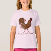 T-shirt Belle coq plaisir amour poulet Citation (Devant)