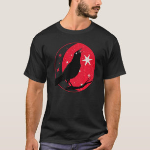 T-shirt Belle Corneille Noire Corneille Oiseaux Veille Ois