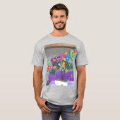T-shirt Belle couleur Art d'anniversaire Imprimer (Devant entier)