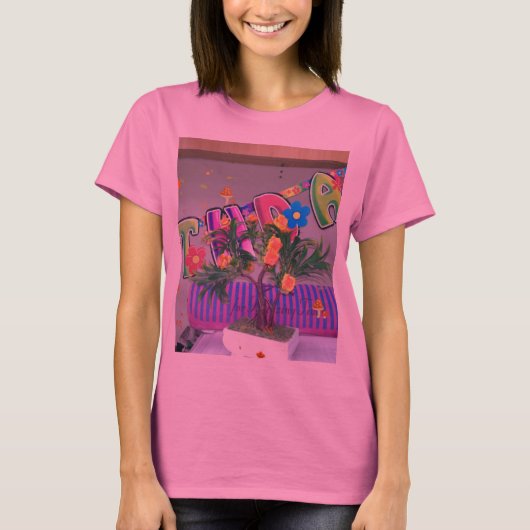 T-shirt Belle couleur Art d'anniversaire Imprimer (Devant)