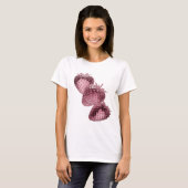 T-shirt Belle création de déclaration d'art abstrait argen (Devant entier)